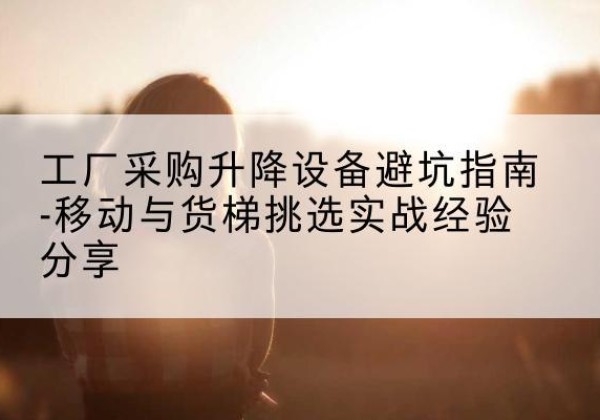 萧县移动式升降机怎么选-工厂采购升降设备避坑指南-移动与货梯挑选实战经验分享